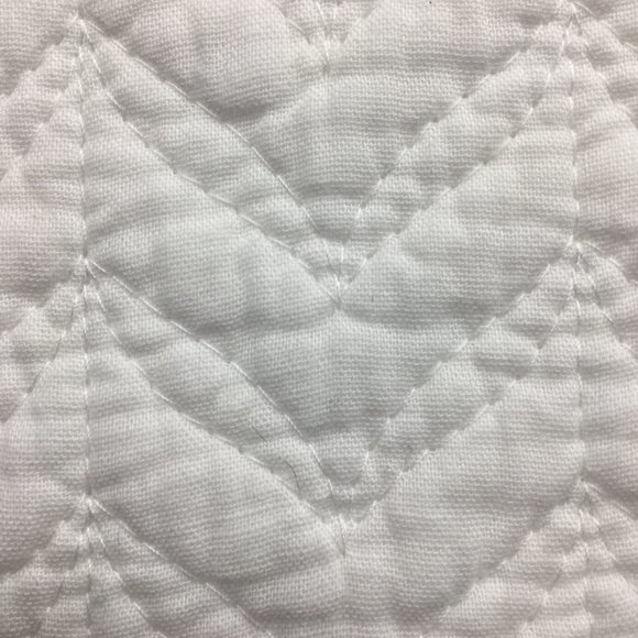 3pc J Joie Home White FULL/QUEEN Quilt Sham Bedding Set Cotton Cottage Farmhouse - Picture 4 of 6